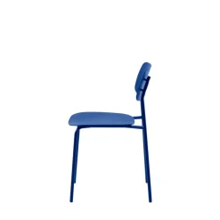 Discount No name ELIN Lot de 4 chaises en plastique et métal