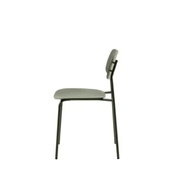 Discount No name ELIN Lot de 4 chaises en plastique et métal
