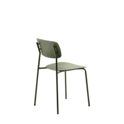 Discount No name ELIN Lot de 4 chaises en plastique et métal