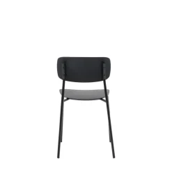 Discount No name ELIN Lot de 4 chaises en plastique et métal