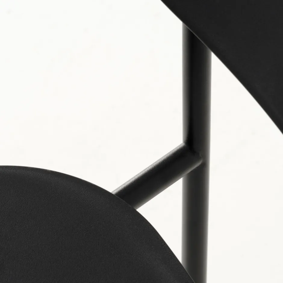 Discount No name ELIN Lot de 4 chaises en plastique et métal