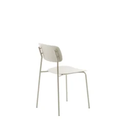 Discount No name ELIN Lot de 4 chaises en plastique et métal