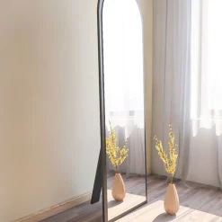 Online Drawer EMRI Miroir sur pieds en bois 50x160cm