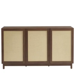 No name ESTELA Buffet 3 portes en bois L140cm