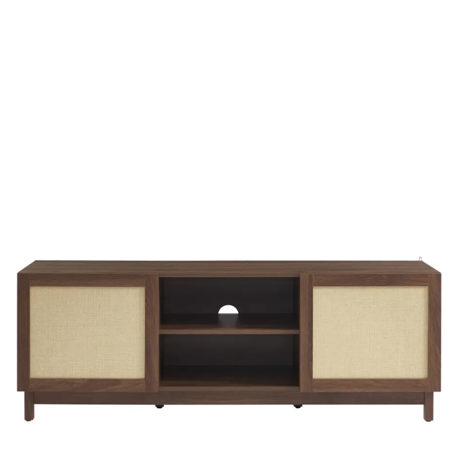 New No name ESTELA Meuble TV 2 portes en bois L150cm