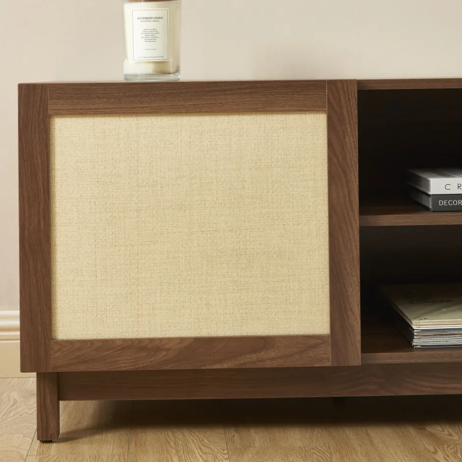 New No name ESTELA Meuble TV 2 portes en bois L150cm