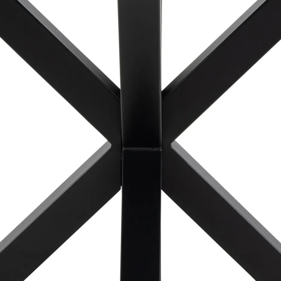 Sale Drawer EURAME Table à manger 4 places ronde en céramique et métal
