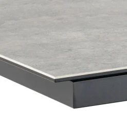 Discount Drawer EURAME Table à manger extensible 6 à 12 personnes en céramique et métal 200-240x100cm