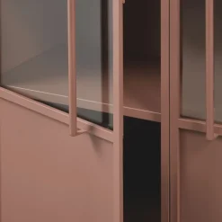 Sale Woood EXHIBIT Vitrine 2 portes en métal H170cm