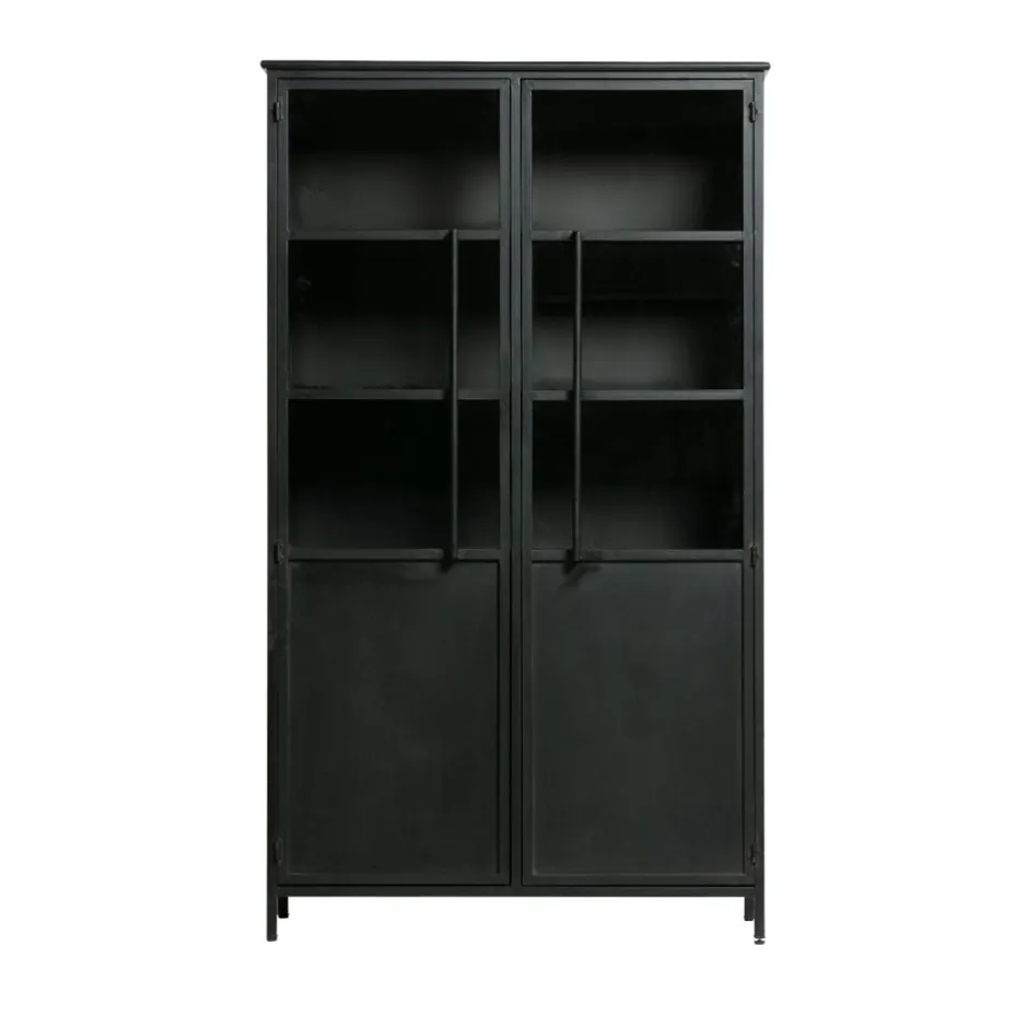 Sale Woood EXHIBIT Vitrine 2 portes en métal H170cm