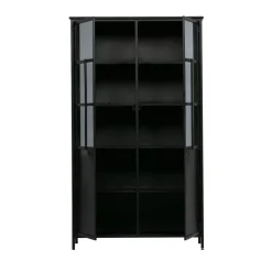 Sale Woood EXHIBIT Vitrine 2 portes en métal H170cm