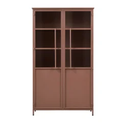 Sale Woood EXHIBIT Vitrine 2 portes en métal H170cm