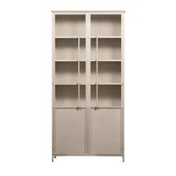 Clearance Woood EXHIBIT XL Vitrine 2 portes en métal H200cm