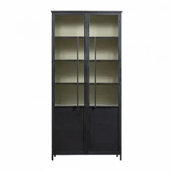 Clearance Woood EXHIBIT XL Vitrine 2 portes en métal H200cm