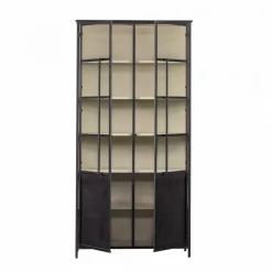 Clearance Woood EXHIBIT XL Vitrine 2 portes en métal H200cm