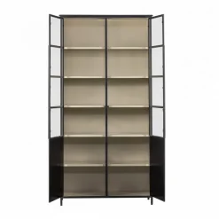 Clearance Woood EXHIBIT XL Vitrine 2 portes en métal H200cm
