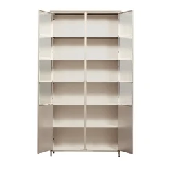 Clearance Woood EXHIBIT XL Vitrine 2 portes en métal H200cm
