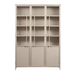 Clearance Woood EXHIBIT XL Vitrine 3 portes en métal H200cm