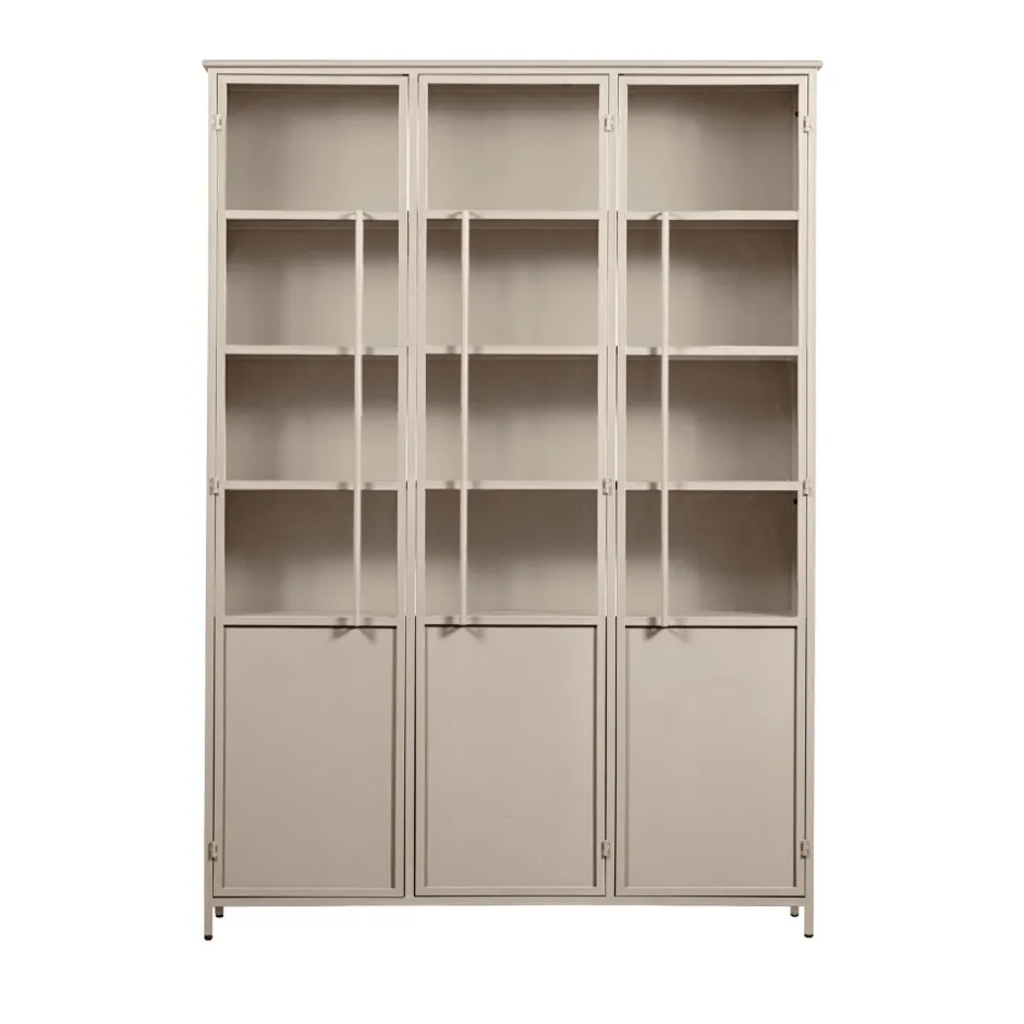 Clearance Woood EXHIBIT XL Vitrine 3 portes en métal H200cm