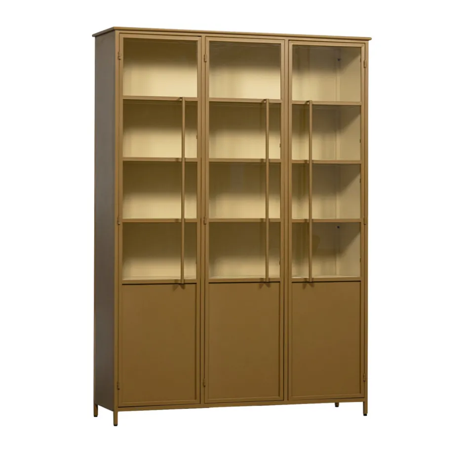 Clearance Woood EXHIBIT XL Vitrine 3 portes en métal H200cm