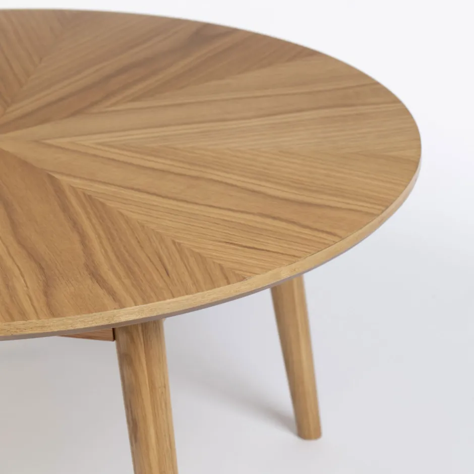 Discount No name FABIO Table basse d'appoint ronde en bois ø80cm