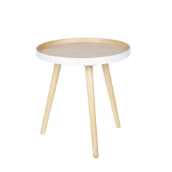 New Woood FALSE Table basse ronde trépied