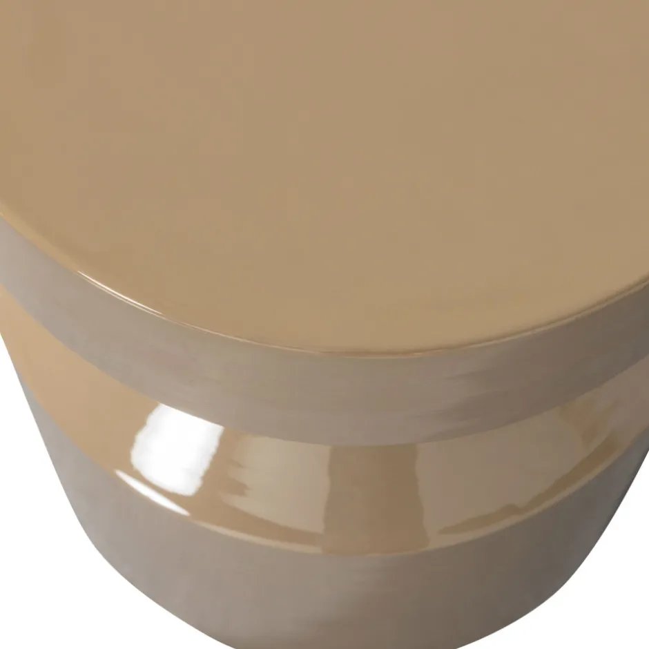 Outlet Woood FERRY Table d'appoint ronde en métal ø30cm