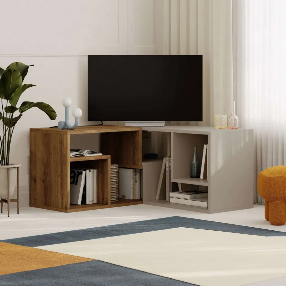 Online Drawer FLEX Meuble TV modulable en bois L145cm