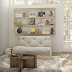 Discount Karup Design FLIP Canapé convertible 2,5 places en tissu et bois