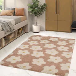 Online Drawer FLORA I Tapis contemporain à motif floral