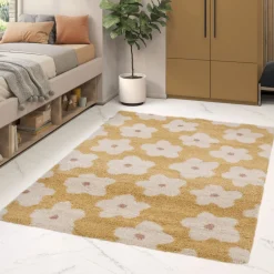 Online Drawer FLORA II Tapis contemporain à motif floral