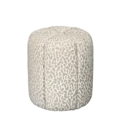 Drawer FLOWER Pouf en tissu imprimé animal ø38cm