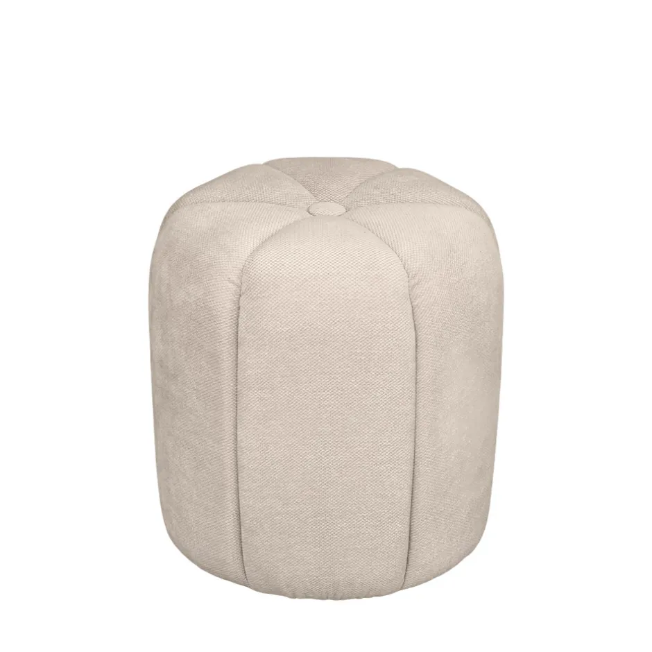 Discount Drawer FLOWER Pouf rond en tissu ø38cm