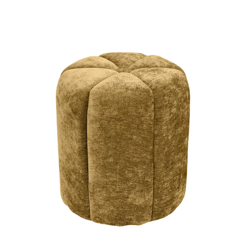 Discount Drawer FLOWER Pouf rond en tissu ø38cm