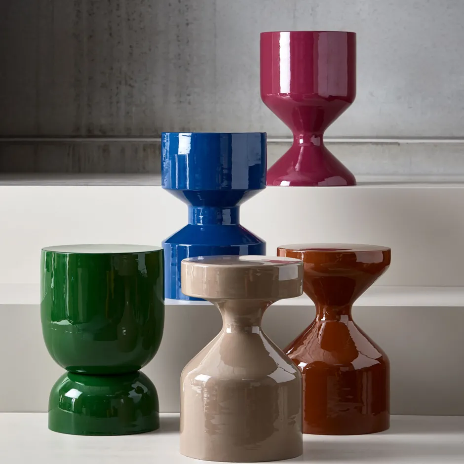 Outlet Woood FLOYD Table d'appoint ronde en métal ø30 cm