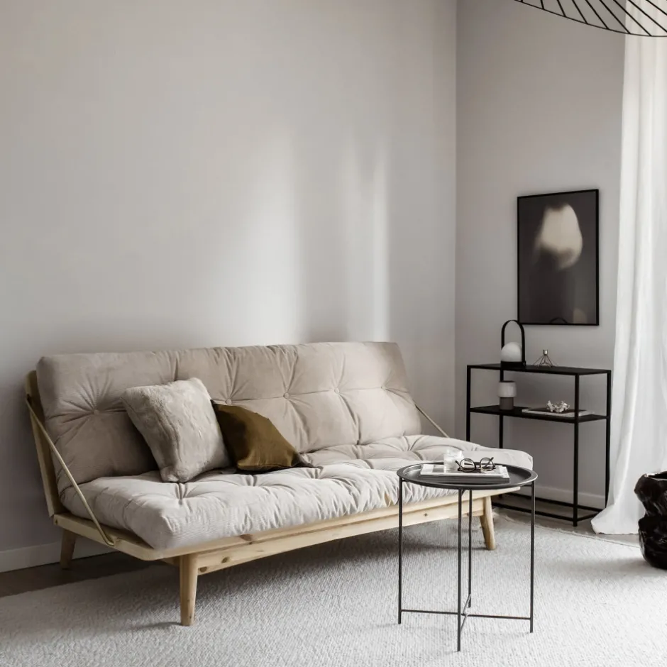 New Karup Design FOLK Canapé convertible en bois naturel et tissu