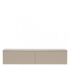 Best Venture Home FRIHAMN Meuble TV suspendu 2 tiroirs en bois L160cm