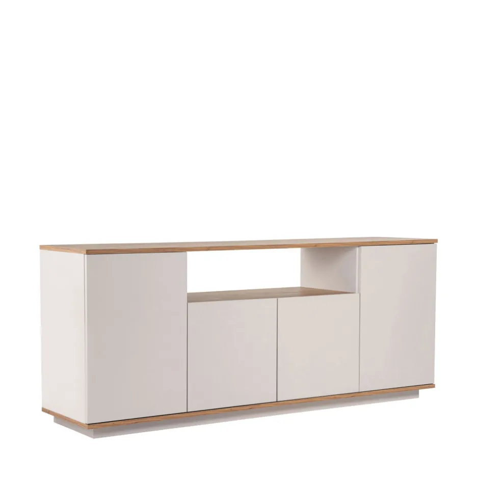 Clearance Drawer FRITZ Buffet 4 portes en bois L180cm