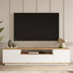 Hot Drawer FRITZ Meuble TV 3 portes en bois L180cm