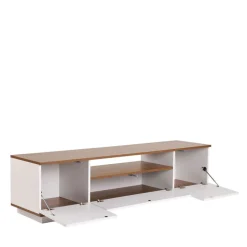 Clearance Drawer FRITZ Meuble TV 3 portes en bois L180cm