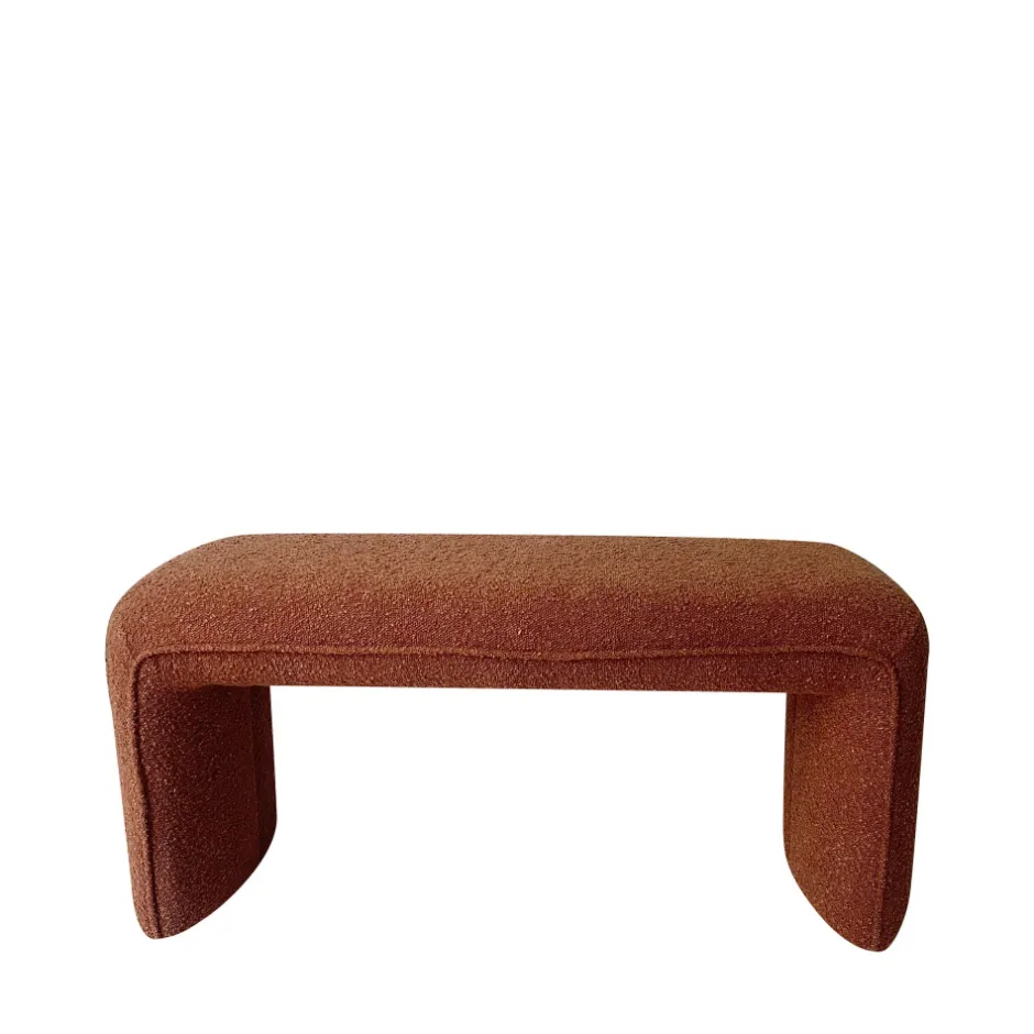 Discount Drawer FULL Banc rembourré en tissu bouclette L100cm
