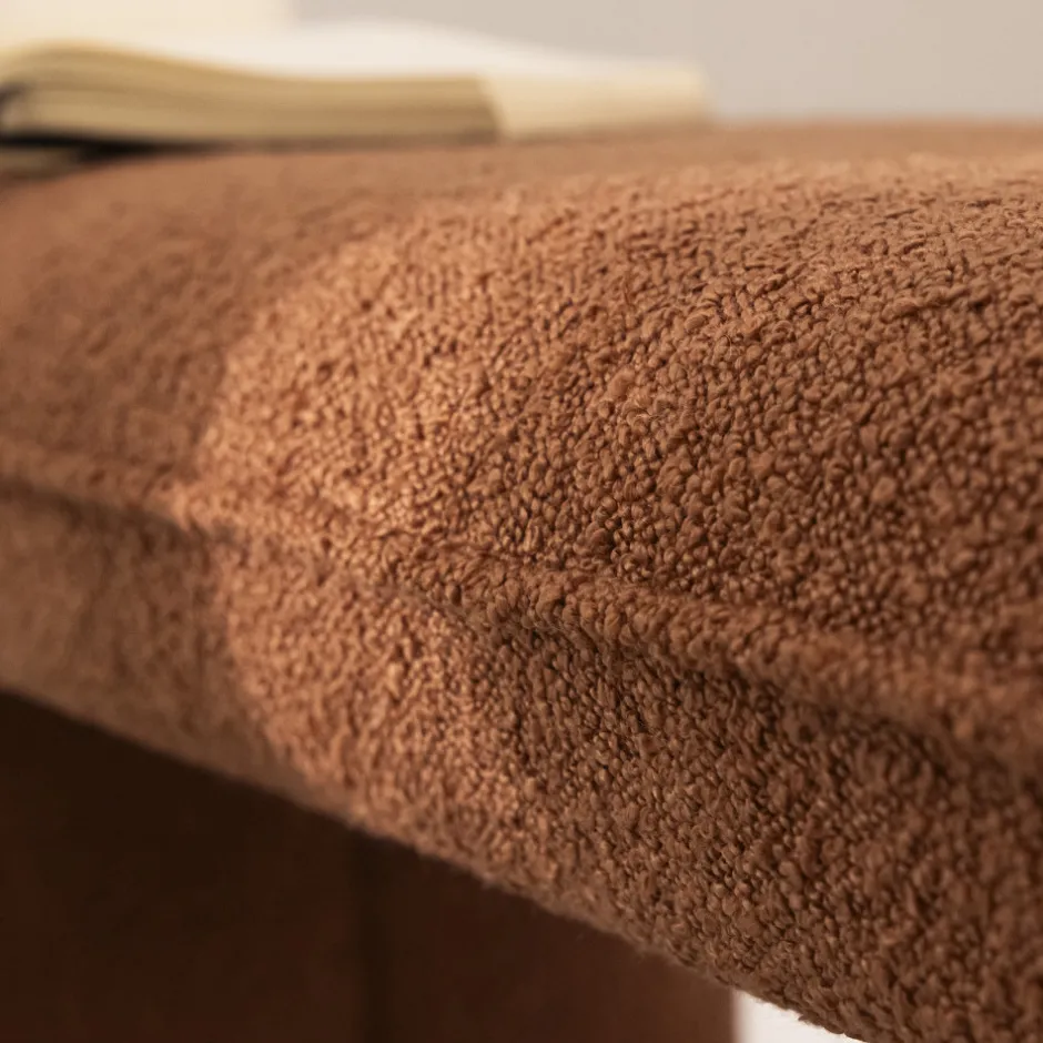 Discount Drawer FULL Banc rembourré en tissu bouclette L100cm