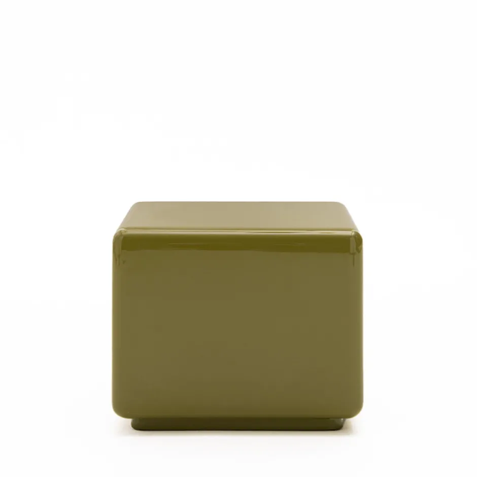 Hot Drawer GAIA Table d'appoint carrée laquée 40x40cm