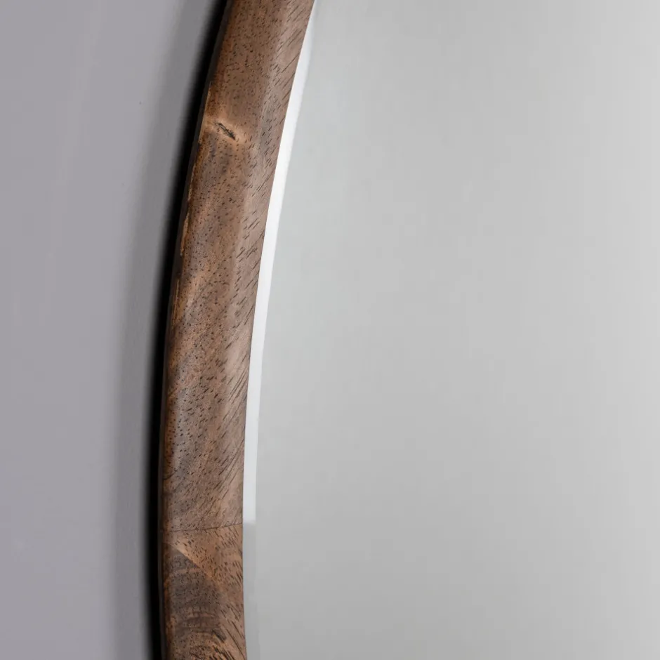Sale Dutchbone GALE Miroir rond en bois ø80cm