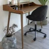 Clearance House Nordic GENEVE Chaise de bureau à roulettes en velours