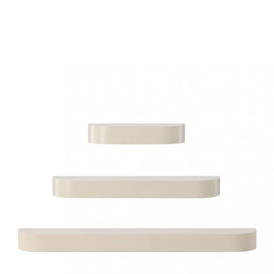 Sale Venture Home GLOW Lot de 3 étagères aux bords arrondis en bois