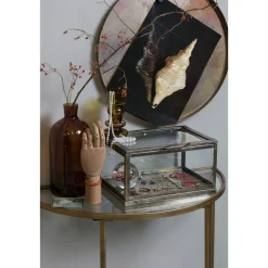 Best Woood GODDESS Console en métal et verre
