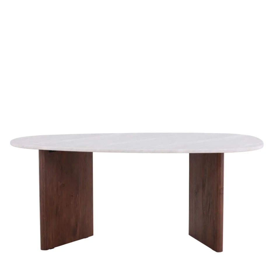 Discount Venture Home GRONVIK Table à manger 8 personnes organique effet marbre