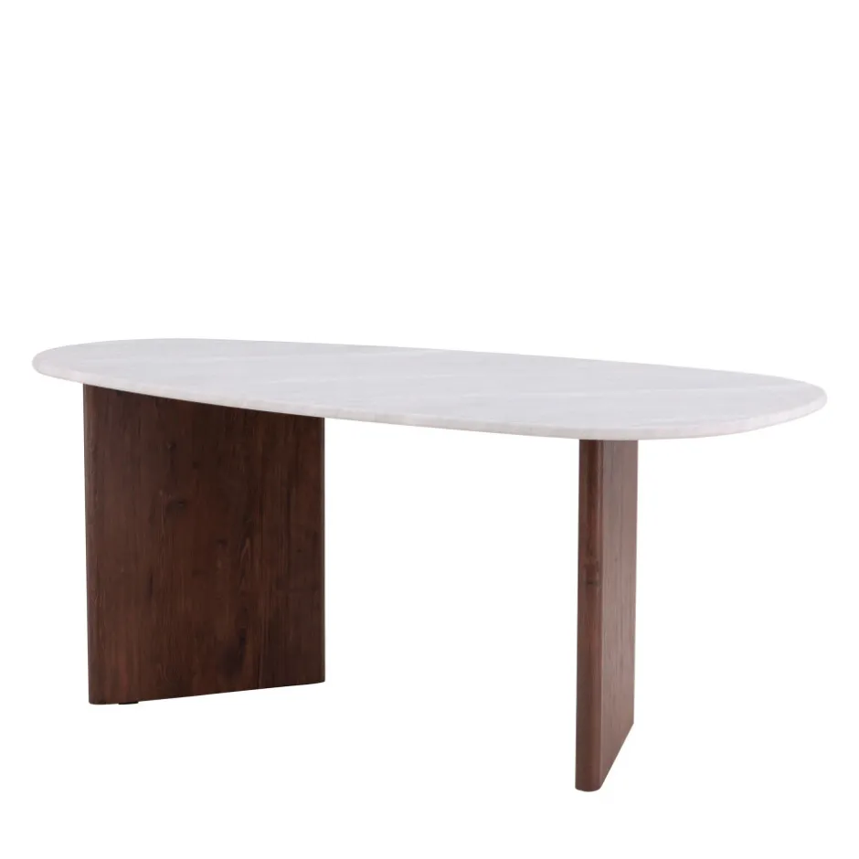 Discount Venture Home GRONVIK Table à manger 8 personnes organique effet marbre
