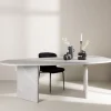 Sale Venture Home GRONVIK Table à manger 10 personnes organique effet marbre